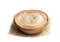 Pukka pie pasty isolated on white Royalty Free Stock Photo