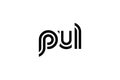 PUL Creative Unique Modern Letter Logo Design. Elegant Monogram Logo Design with Decorative Elements and Typography Royalty Free Stock Photo