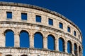 View of the Pula Arena in Istria in northeastern Croatia