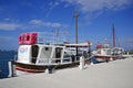 PULA, CROATIA - SEPTEMBER 18, 2020: Adriatic Sea harbour of Pula, Croatia