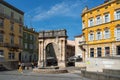 Pula old town, the Triumphal Arch of the Sergi in the centre of Portarata Square, Croatia