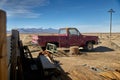 Pulacayo town, South of Bolivia, 20 December 2019, Old Van Pickup 4x4.