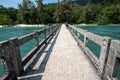 Jetty at Pulau Beras Basah, Langkawi, Malaysia. - Visitors or tourists