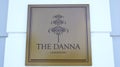 PULAU LANGKAWI, MALAYSIA - APR 4th 2015: THE DANNA Hotel Sign in Langkawi. THE DANNA Hotel is new luxury hotel in Royalty Free Stock Photo