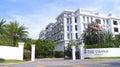 PULAU LANGKAWI, MALAYSIA - APR 4th 2015: Front gate of THE DANNA luxury Hotel on Langkawi island with beautiful Royalty Free Stock Photo