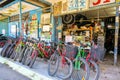 Pulau Ubin, Singapore, 23/01/19. Bike rental shop on Pulau Ubin Island,  off the beaten path destination for cycling in Singapore Royalty Free Stock Photo