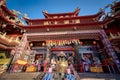 Puli Township, Nantou County, Taiwan - Dec. 02, 2020: Chinese altar, Taoist special dedication sacrificial ceremony once every