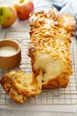 Pull apart apple and cinnamon bread Royalty Free Stock Photo