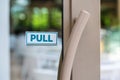 Pull the door Royalty Free Stock Photo