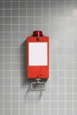 Pull handle - emergency break / fire alarm Royalty Free Stock Photo