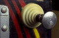 Pull lever of a vintage pinball machine Royalty Free Stock Photo