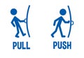 Pull or Push door signs