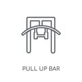 Pull up bar linear icon. Modern outline Pull up bar logo concept