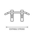 Pull up bar linear icon