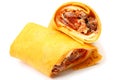 Pulled Pork and Provolone Wrap Royalty Free Stock Photo