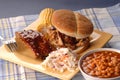 Pulled pork sandwich Royalty Free Stock Photo