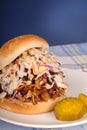 Pulled pork sandwich Royalty Free Stock Photo