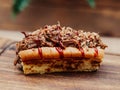 Pulled pork sandwich with brioche bread Royalty Free Stock Photo