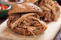 Pulled pork sandwich Royalty Free Stock Photo