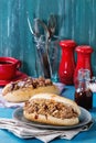 Pulled pork sandwiches Royalty Free Stock Photo