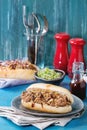 Pulled pork sandwiches Royalty Free Stock Photo