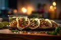 Pulled pork tacos Royalty Free Stock Photo