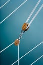 Pulley blocks and ropes Royalty Free Stock Photo