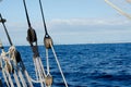 Pulleys and ropes of sailing Royalty Free Stock Photo