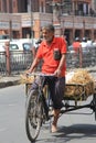 Pulling a Rickshaw in heat