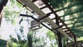 A pullup bar in an outdoor gym in Asia