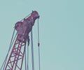 Pully on top of a crane