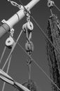 Fishing equipment on a working vessel