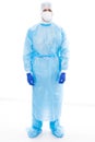Pulmonary and critical care physician wear protective equipment against COVID-19 , pulmonologist