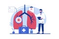 Pulmonology concept illustration