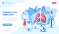 Pulmonology vector illustration. Cartoon flat style. Healthy lung. Modern style. Abstract pulmonology. Anatomy, medicine