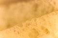 Pulp of bread Texture background. Slice section. Corner Royalty Free Stock Photo