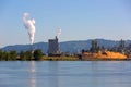 Paper Mill Along Columbia River in Washington state Royalty Free Stock Photo