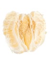 Pulp ripe exotic fruit pomelo isolated on white background Royalty Free Stock Photo