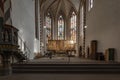 pulpit, choir and double-winged altar of the Jacobi Church in Goettingen