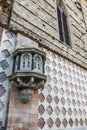 Pulpit of the exterior wall of the cathedral in Perugia, Umbria, Italy