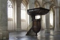 Pulpit in interior of breda cathedral in holland