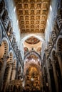 The pulpit of the Pisa Cathedral Dome on Piazza dei Miracoli in Pisa