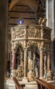 Pulpit of Primaziale di Santa Maria Assunta cathedral. Pisa, Ita