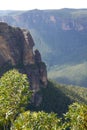Australia: Blue Mountains Pulpit Rock Royalty Free Stock Photo