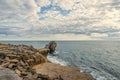 Pulpit rock on Isle of Portland on Dorset coastline