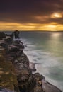 Pulpit Rock and the Jurassic Coastline at Portland Dorset Royalty Free Stock Photo