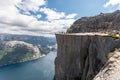 Pulpit Rock at Lysefjorden (Norway) Royalty Free Stock Photo