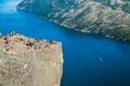 Pulpit Rock in Norway Royalty Free Stock Photo