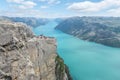 Pulpit Rock in Norway Royalty Free Stock Photo