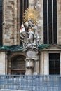 Pulpit of St. John Capistranus on the side facade Cathedral of St. Stephen in Vienna